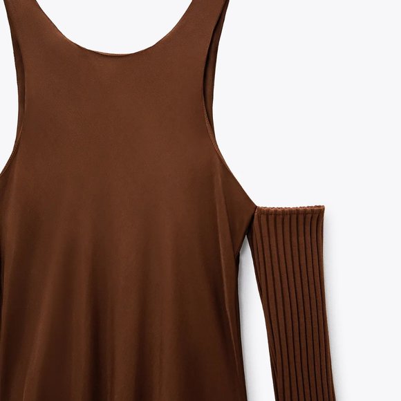 Zara Dresses Zara Combination Arm Warmer Dress Poshmark